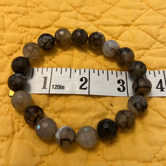 🍀🍀🍀 Beaded bracelet, elasticized band (plus sized) - Picture 3 of 7